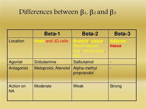 Difference Between Beta 1 and Beta 2 .